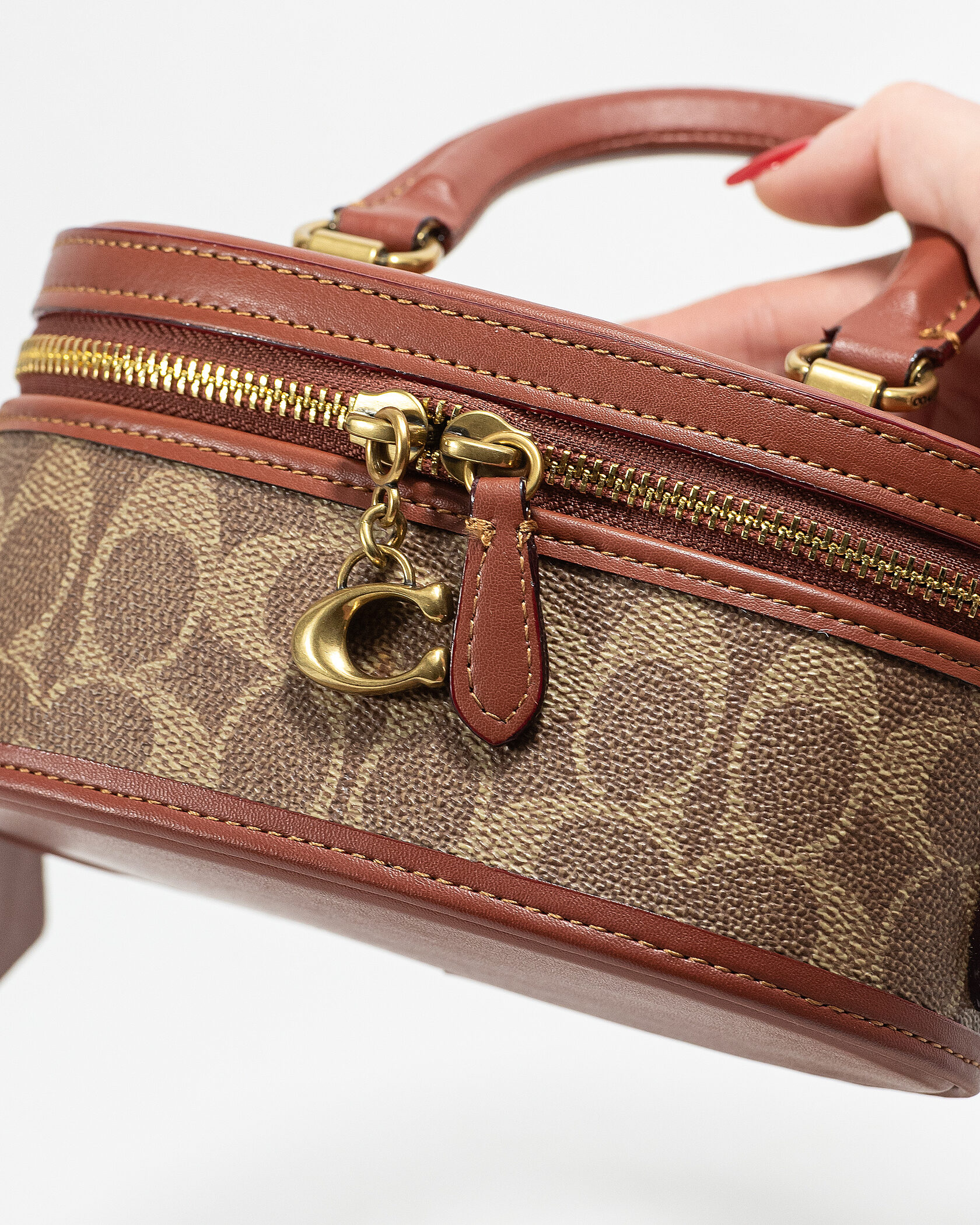 Coach Micro Dreamer Crossbody Bag in Signature Canvas Tan/Brown - 5