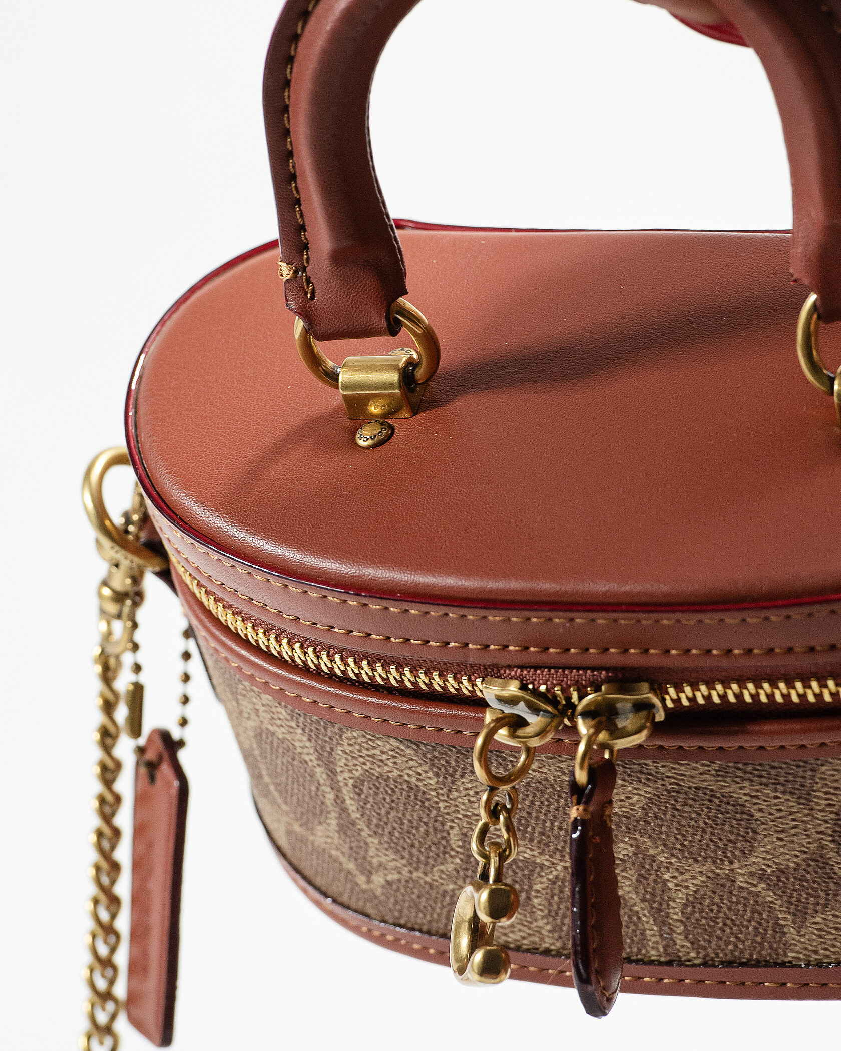 Coach Micro Dreamer Crossbody Bag in Signature Canvas Tan/Brown - 8