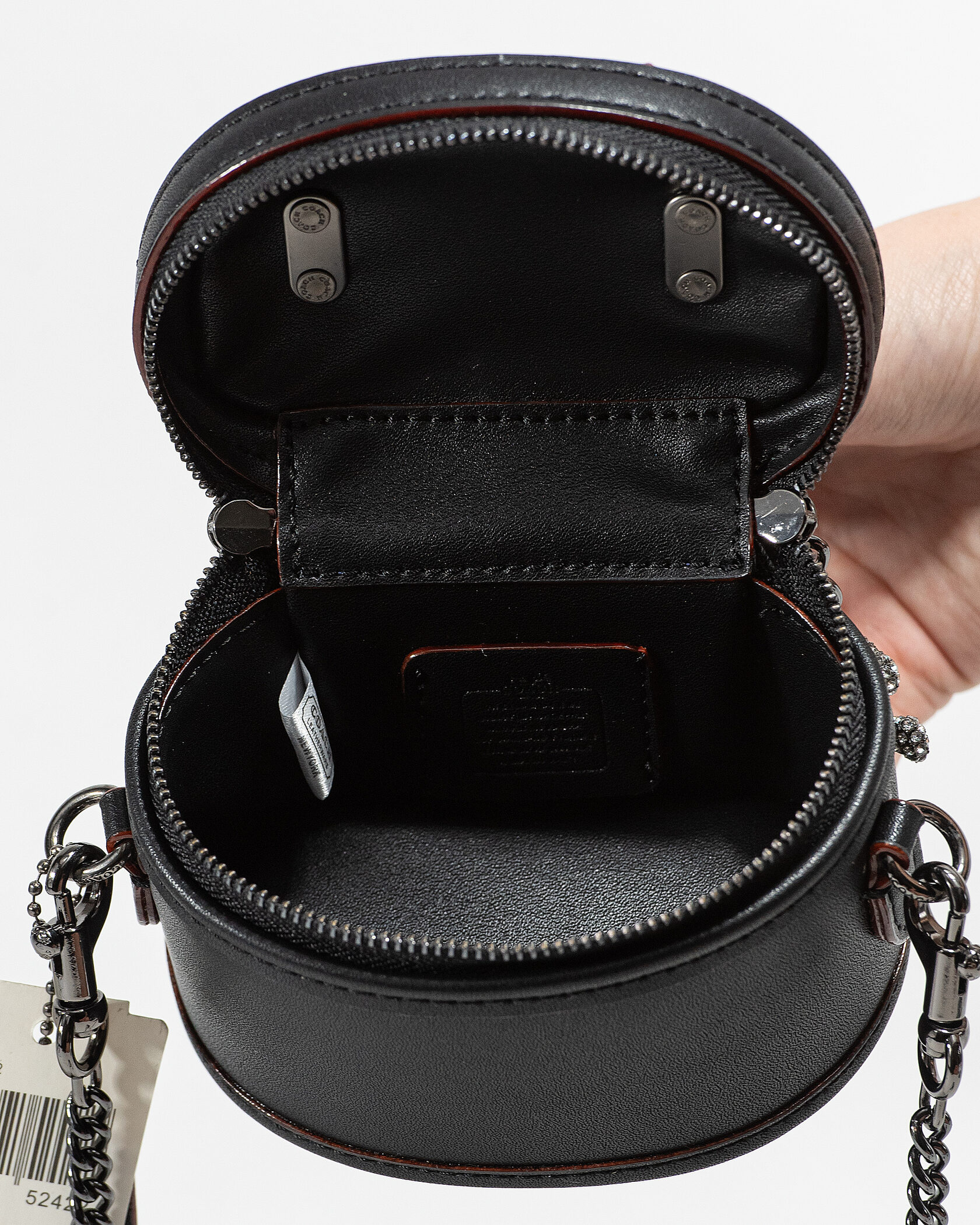 Coach Micro Trail Bag in Black Leather - 12