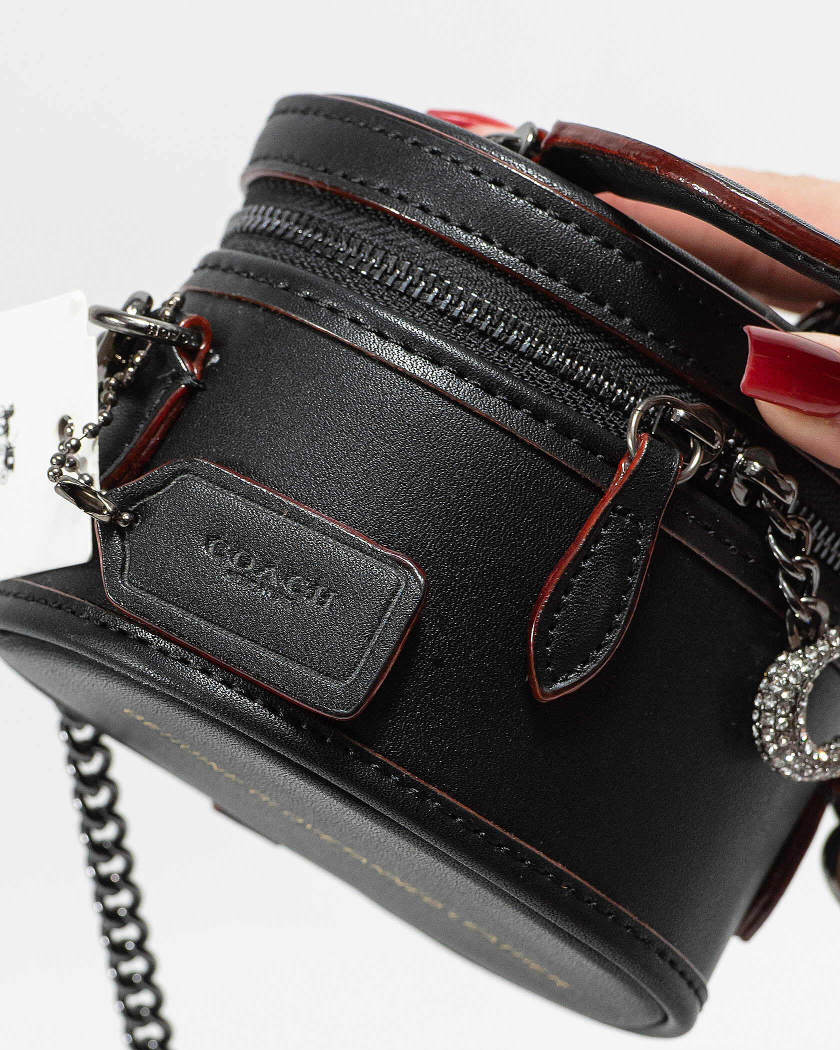 Coach Micro Trail Bag in Black Leather - 8