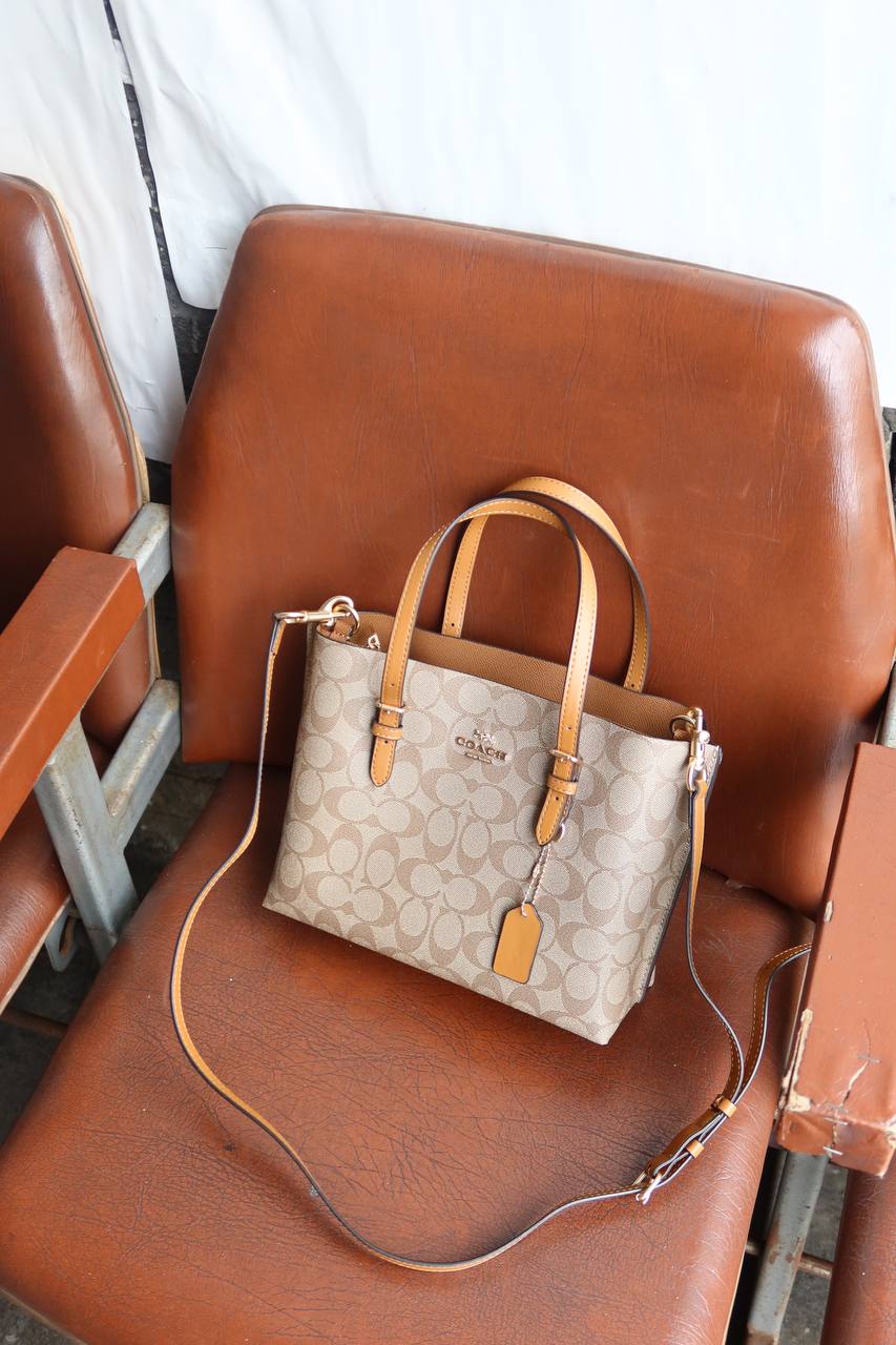 Coach Mini City Zip Tote In Signature Canvas - 3