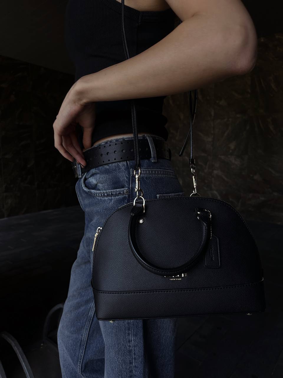 Coach Mini Katy Satchel In Leather - 2