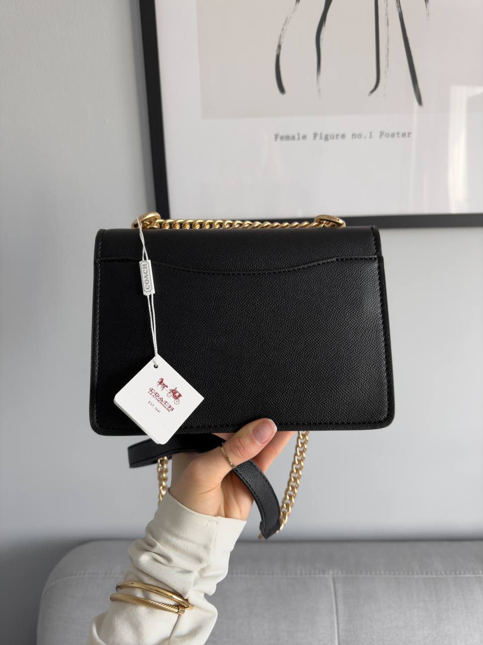 Coach Mini Klare Crossbody Black/Gold - 12