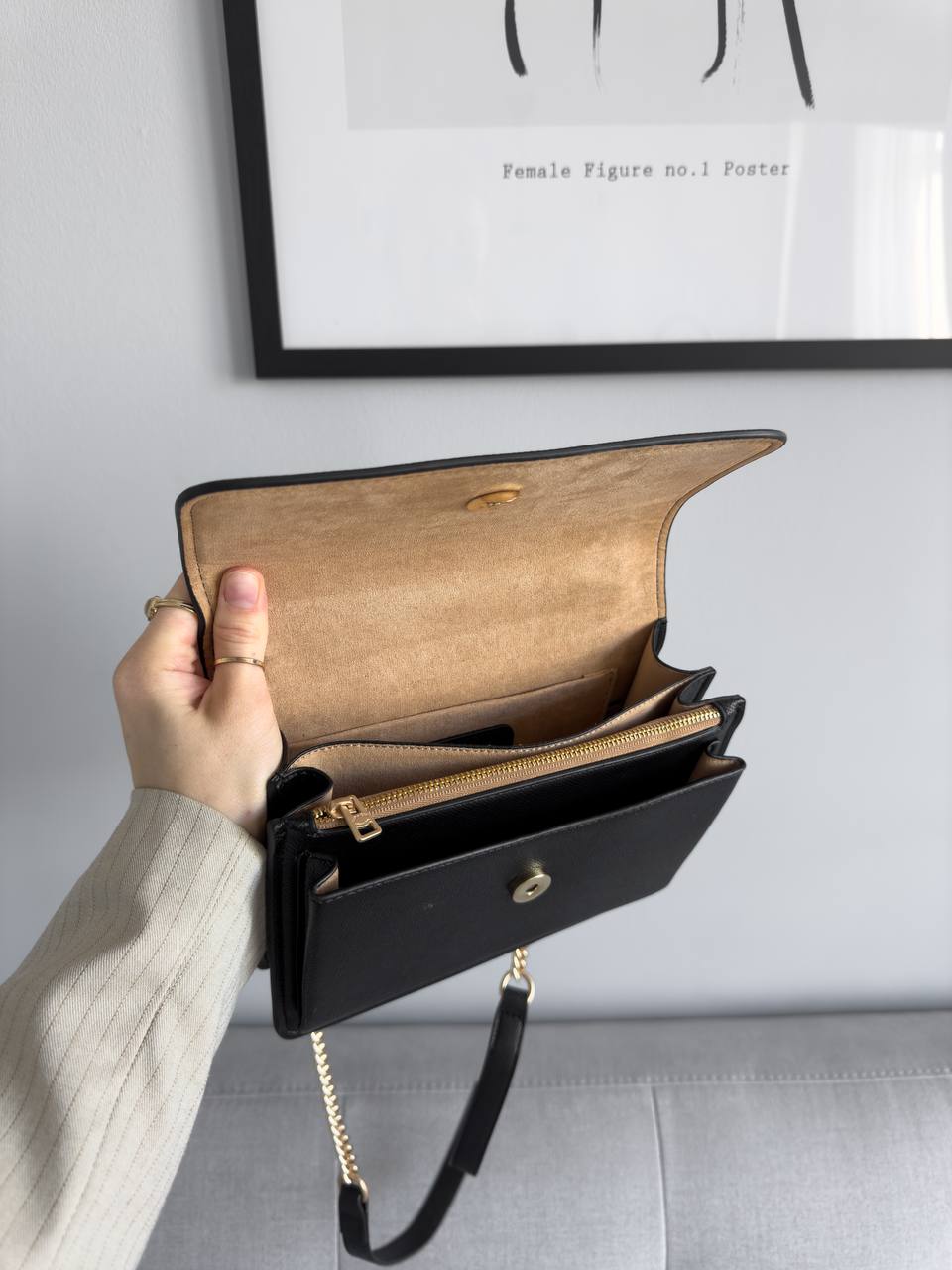 Coach Mini Klare Crossbody Black/Gold - 19