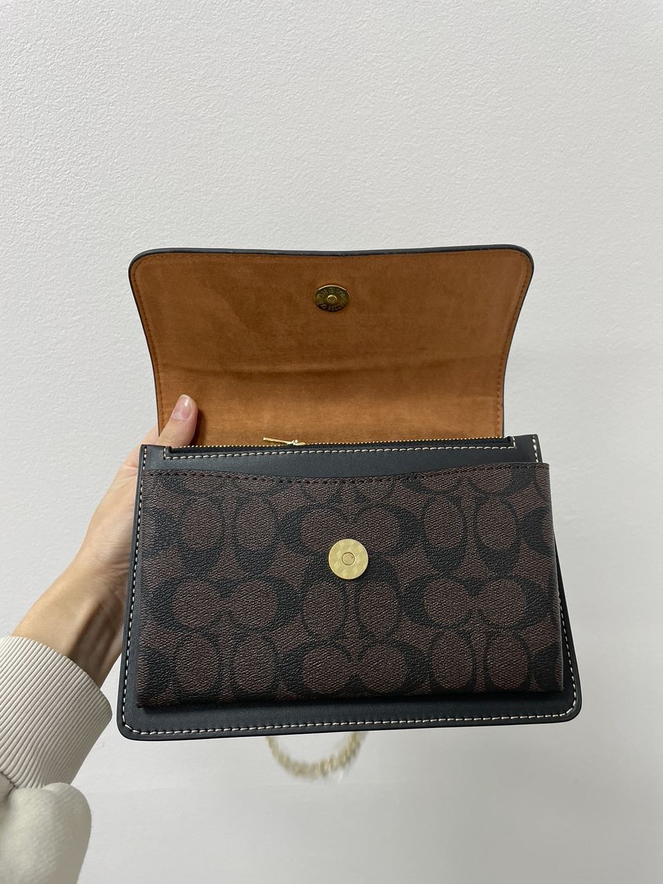 Coach Mini Klare Crossbody in Signature Canvas Beige/Brown - 14