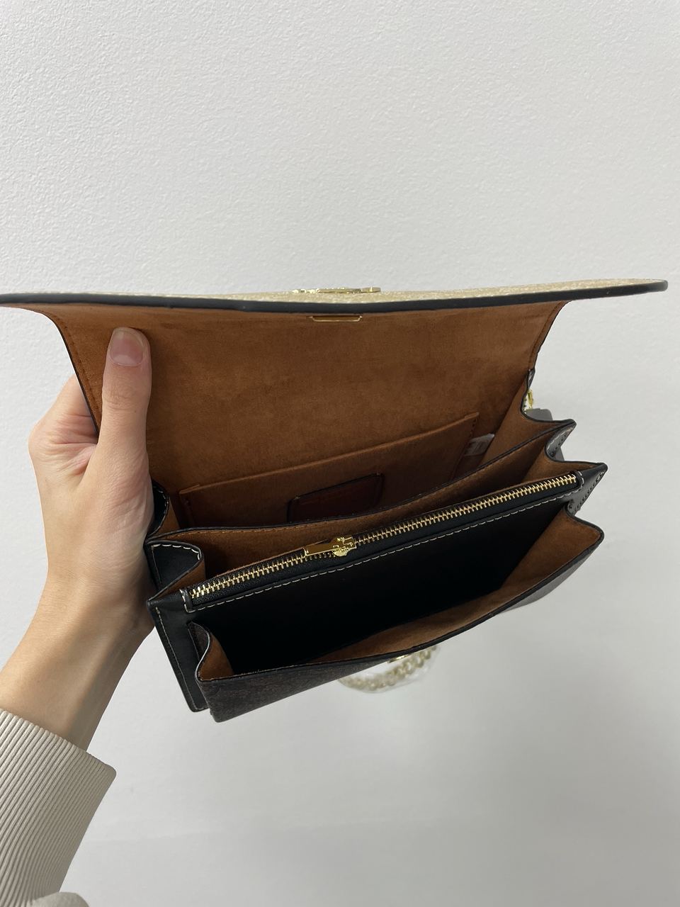 Coach Mini Klare Crossbody in Signature Canvas Beige/Brown - 15