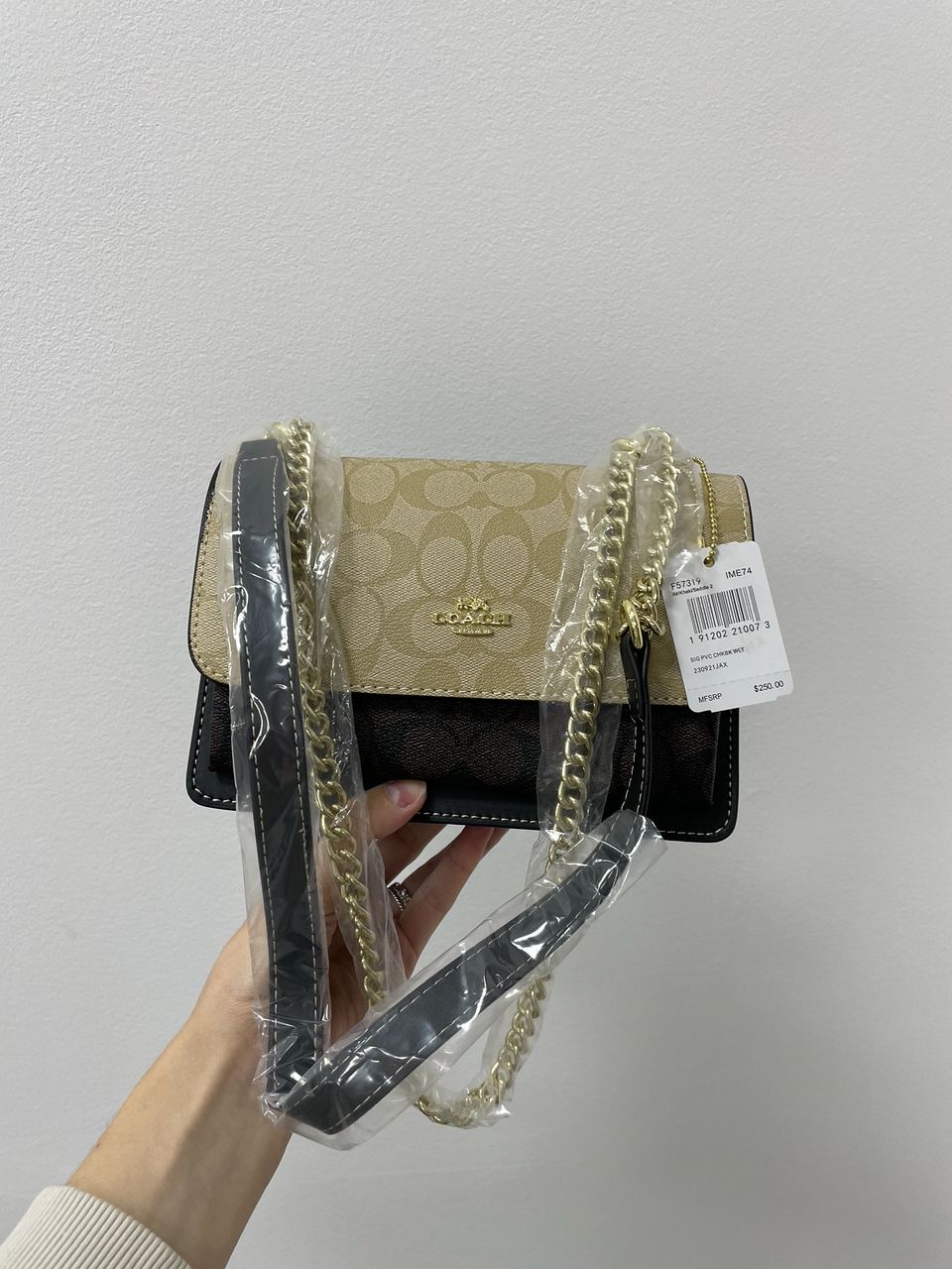 Coach Mini Klare Crossbody in Signature Canvas Beige/Brown - 6