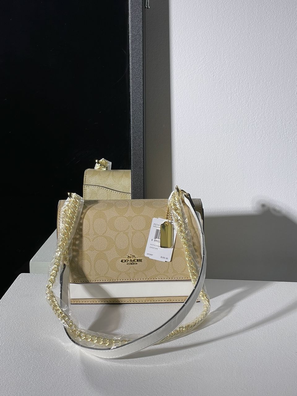 Coach Mini Klare Crossbody in Signature Canvas Beige/White - 4