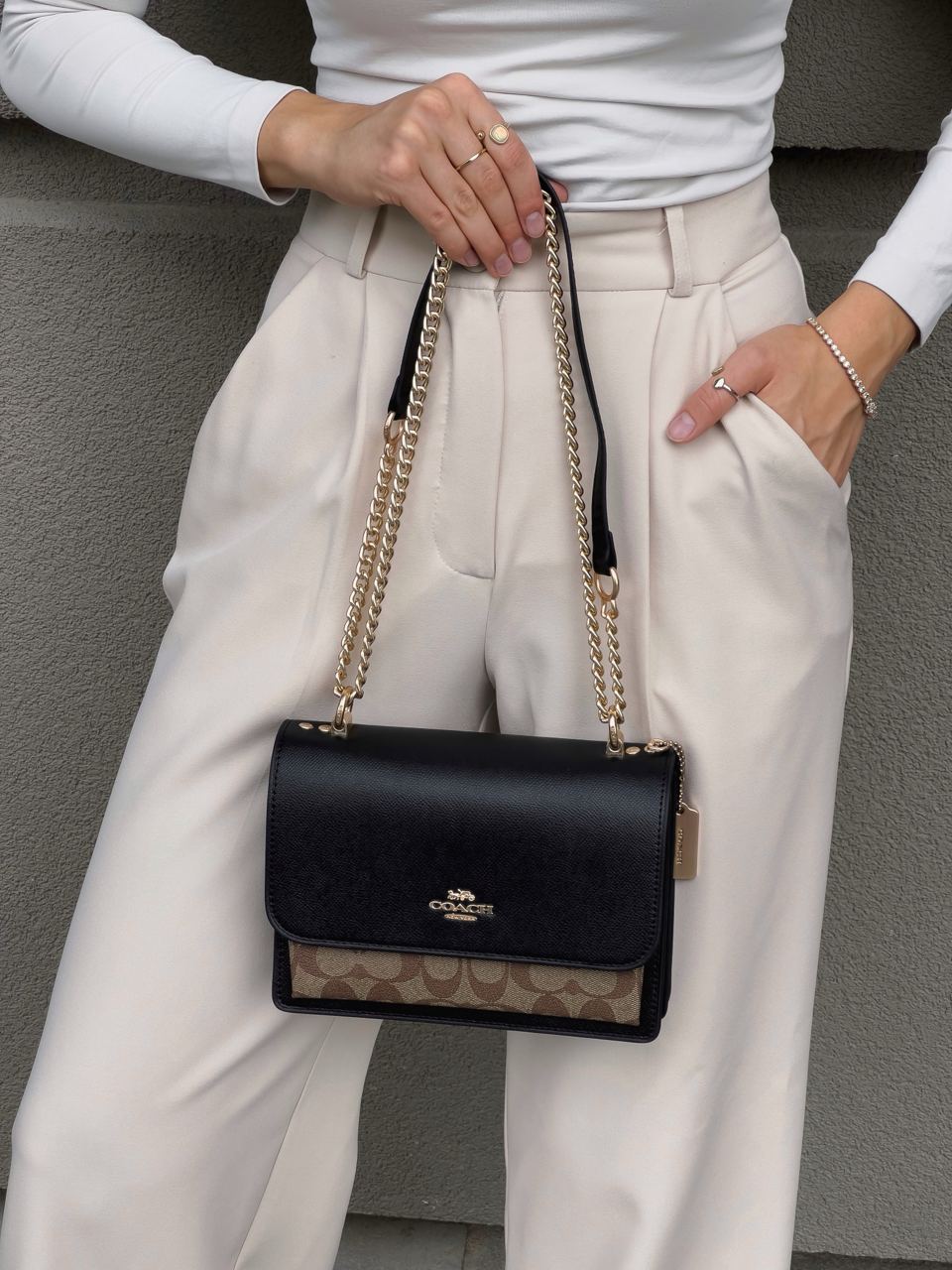 Coach Mini Klare Crossbody In Signature Canvas Brown - 8