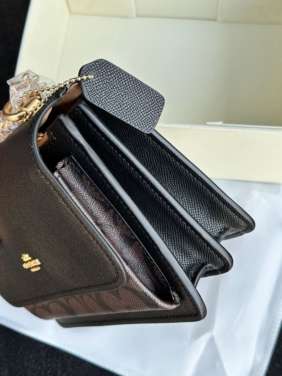 Coach Mini Klare Crossbody in Signature Canvas Brown - 15