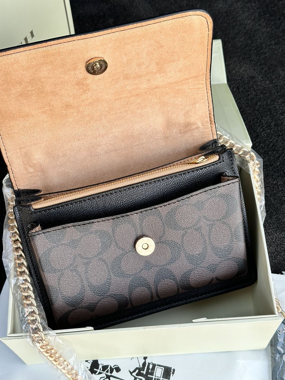 Coach Mini Klare Crossbody in Signature Canvas Brown - 22