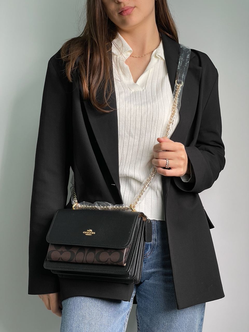 Coach Mini Klare Crossbody in Signature Canvas Brown - 8