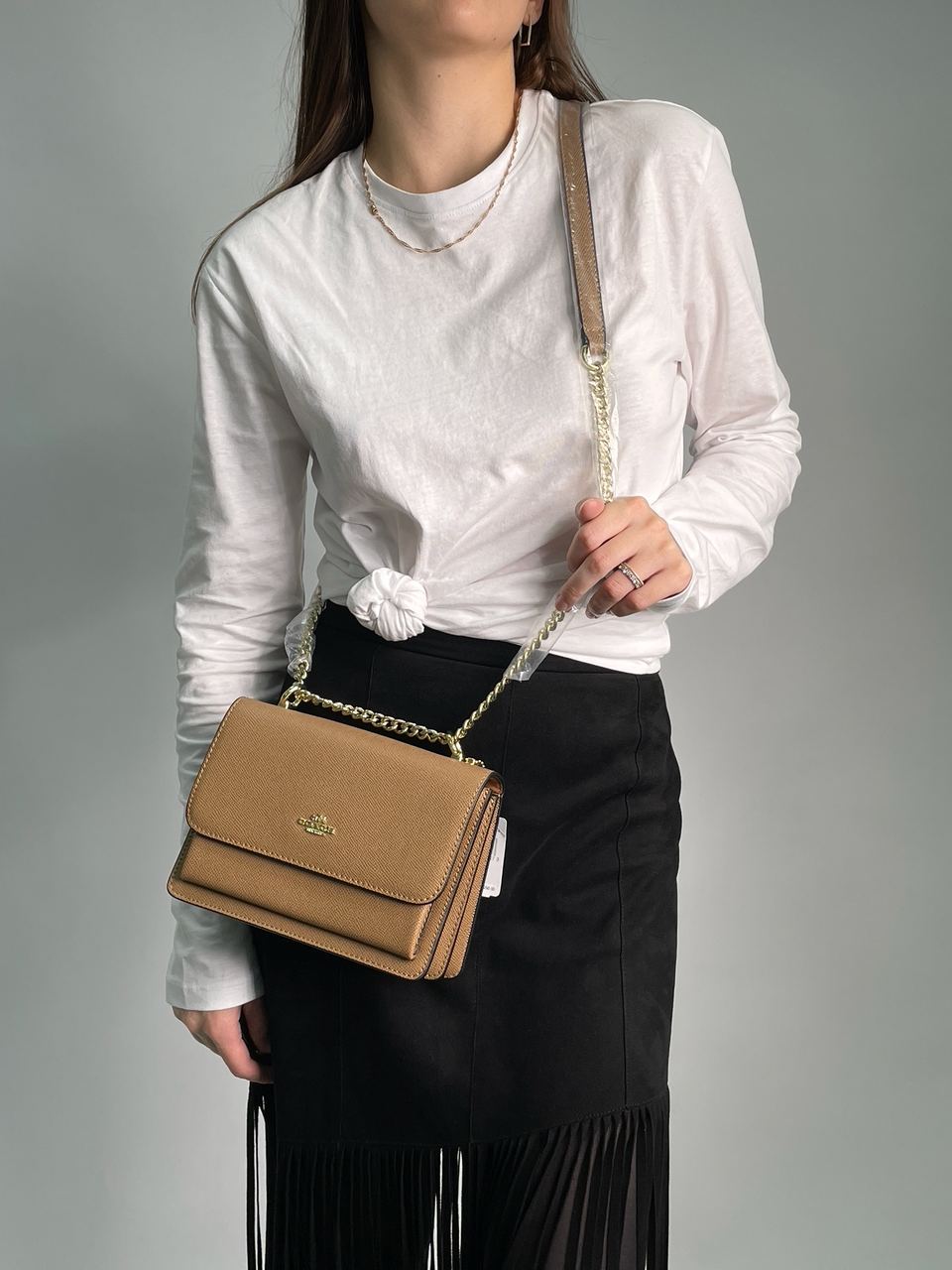 Coach Mini Klare Crossbody in Signature Canvas Total Beige - 6