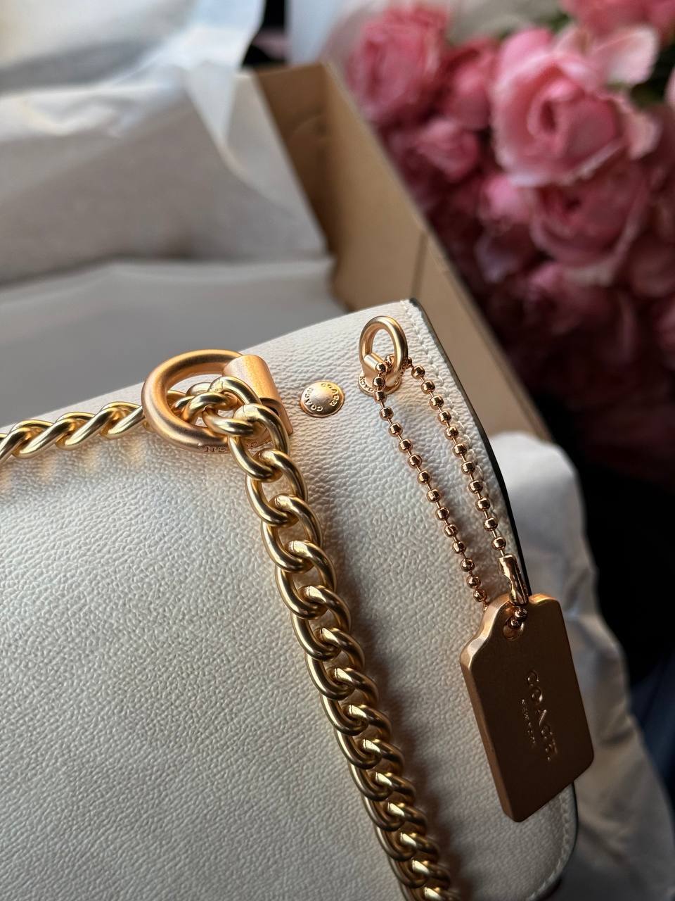 Coach Mini Klare Crossbody in Signature Canvas White/Beige - 11