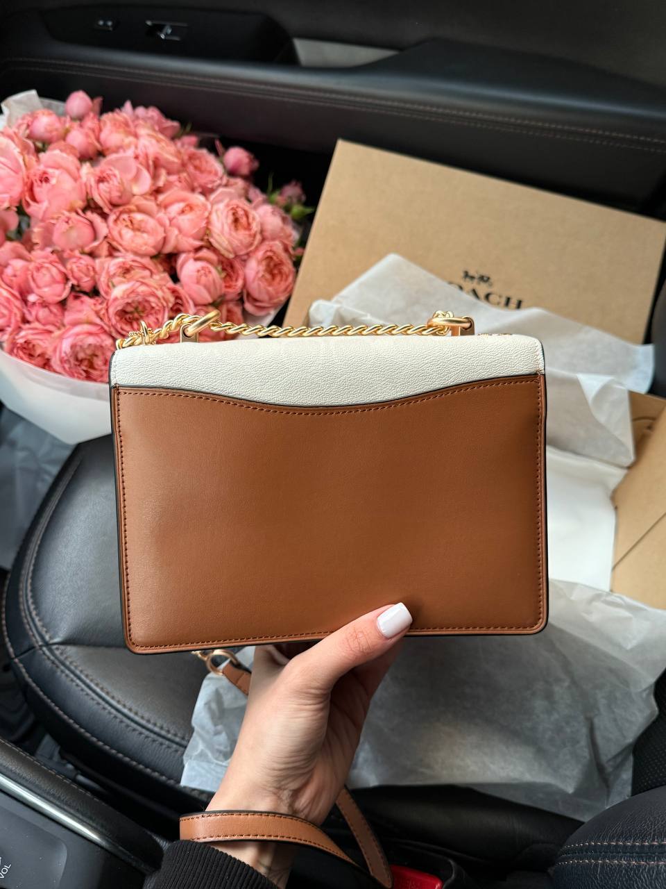 Coach Mini Klare Crossbody in Signature Canvas White/Beige - 9