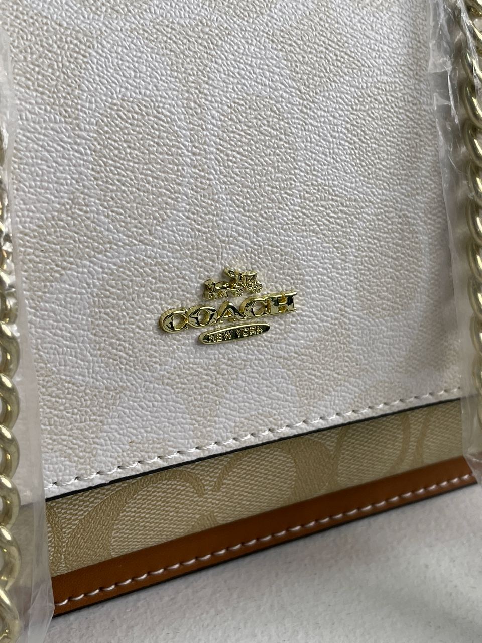 Coach Mini Klare Crossbody in Signature Canvas White Cream - 10