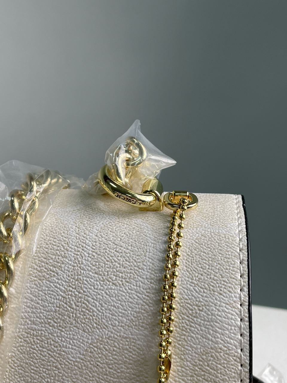 Coach Mini Klare Crossbody in Signature Canvas White Cream - 12