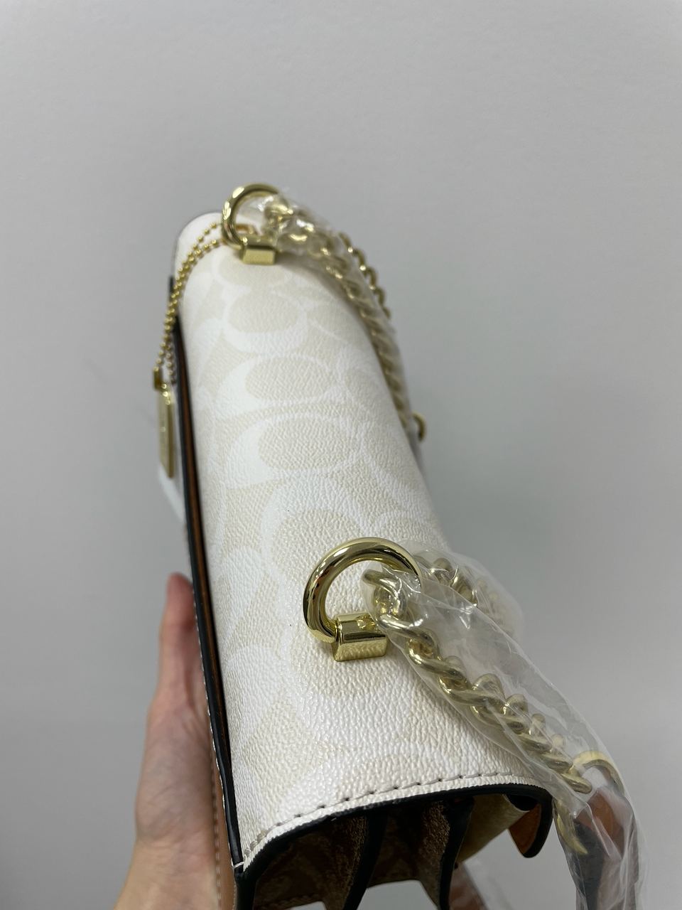 Coach Mini Klare Crossbody in Signature Canvas White Cream - 14