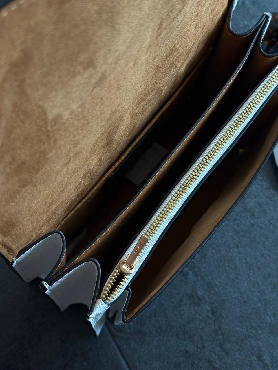 Coach Mini Klare Crossbody in Signature Canvas White/Gold - 14