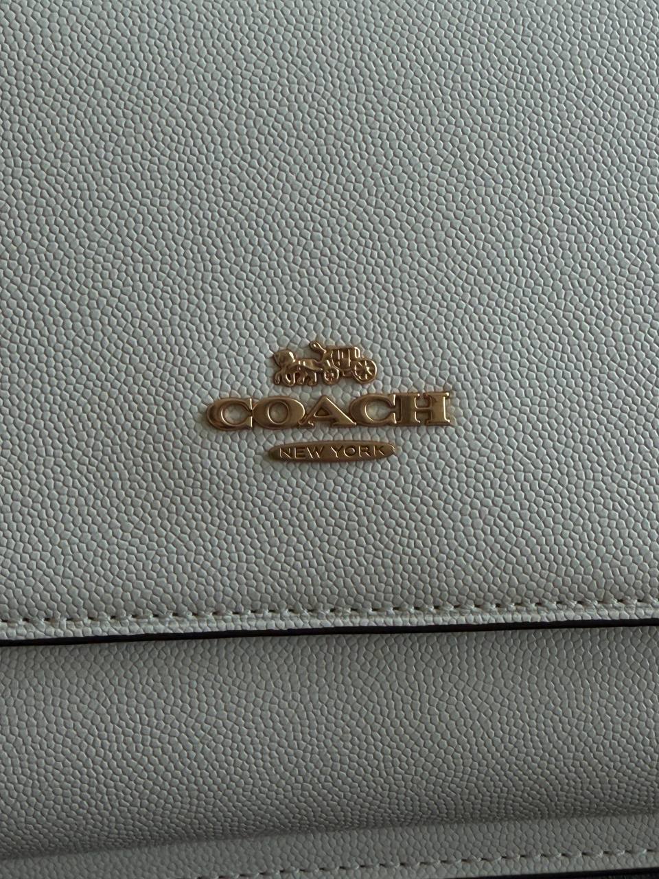 Coach Mini Klare Crossbody in Signature Canvas White/Gold - 7