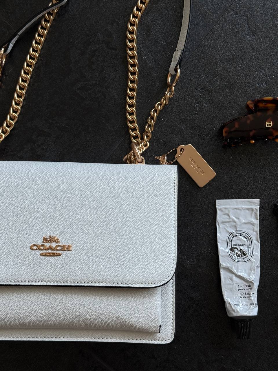 Coach Mini Klare Crossbody in Signature Canvas White/Gold - 8