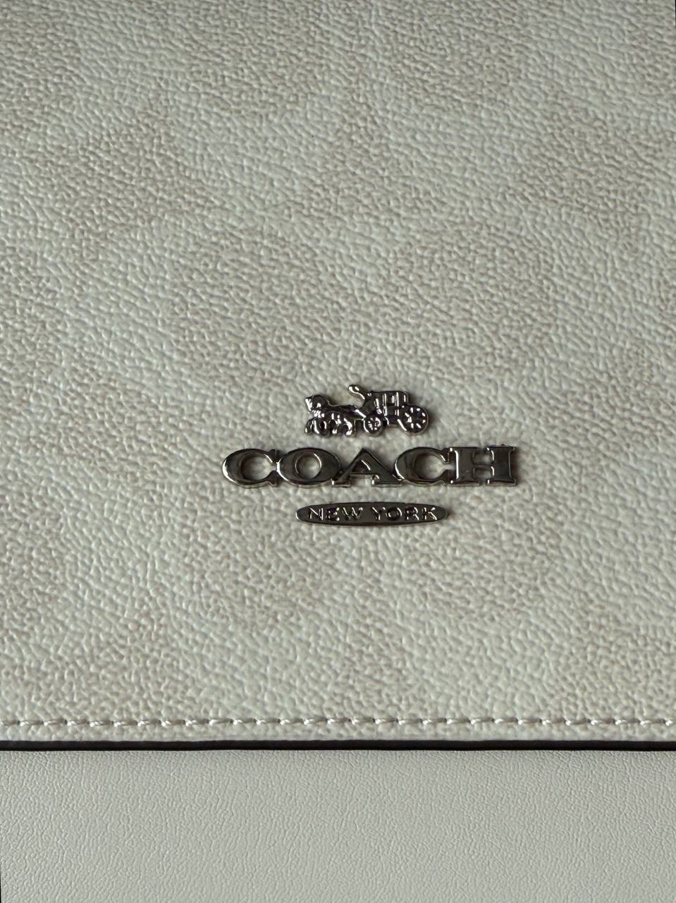 Coach Mini Klare Crossbody in Signature Canvas White/Silver - 5