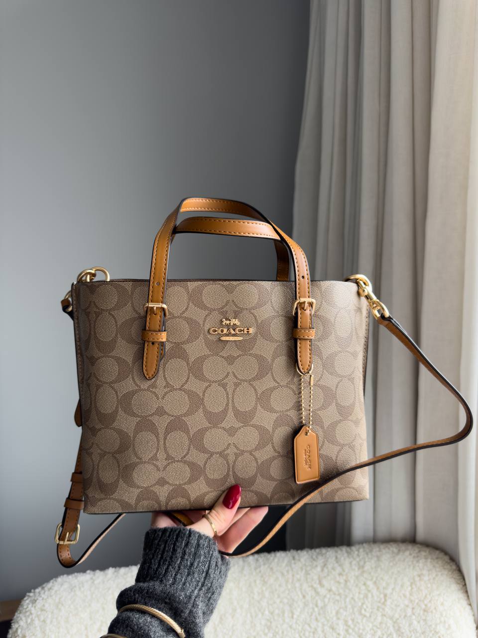 Coach Mini Lily Carryall in Signature Canvas - 15