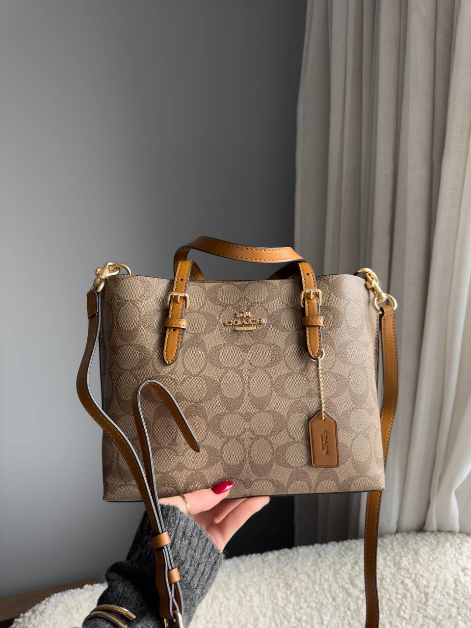 Coach Mini Lily Carryall in Signature Canvas - 5