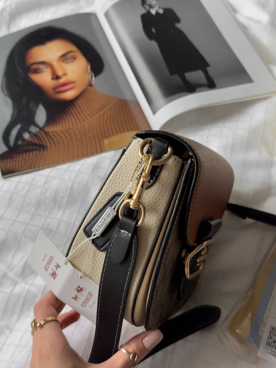 Coach Morgan Saddle Bag In Colorblock Signature Canvas - 11