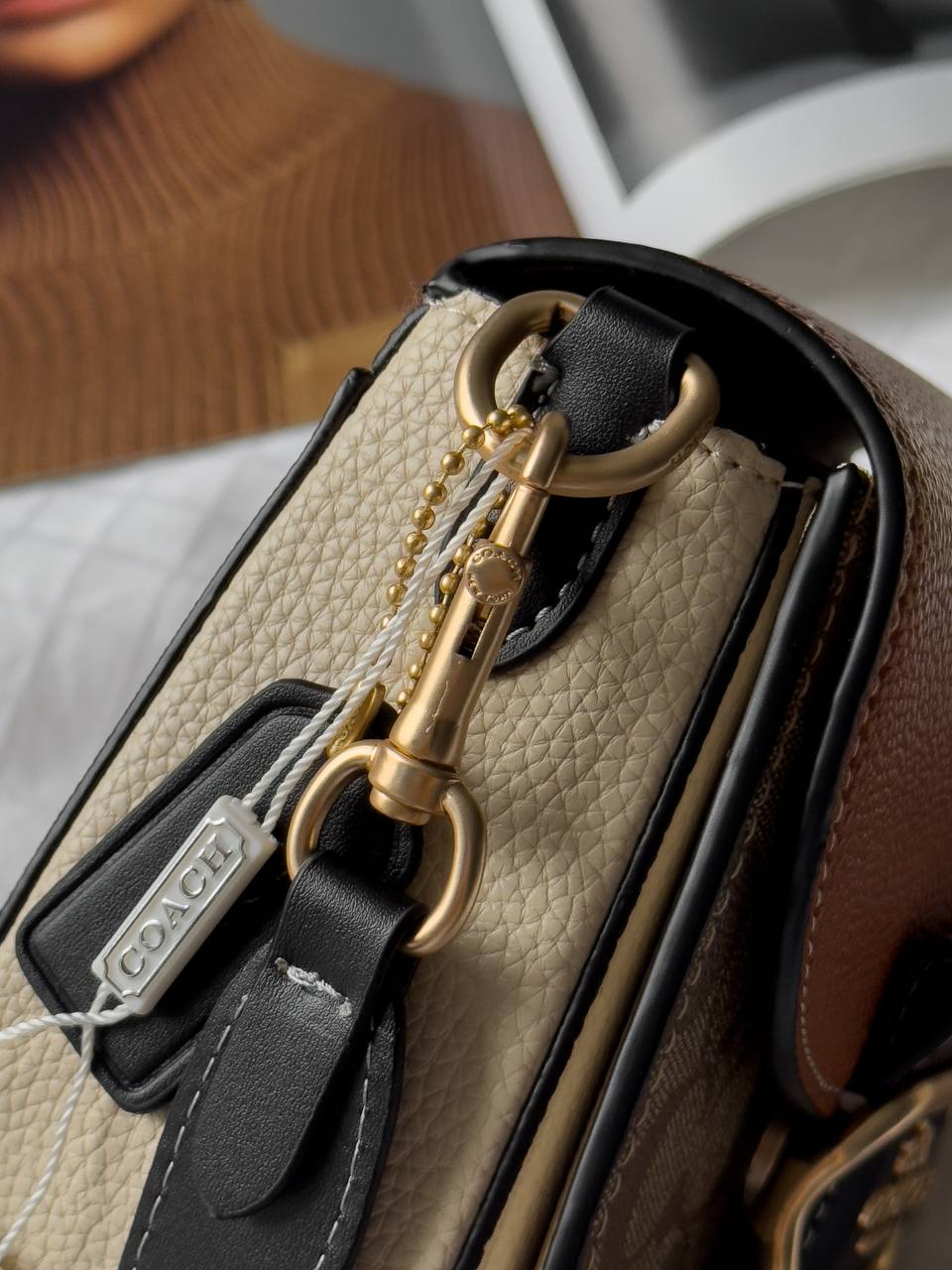 Coach Morgan Saddle Bag In Colorblock Signature Canvas - 12