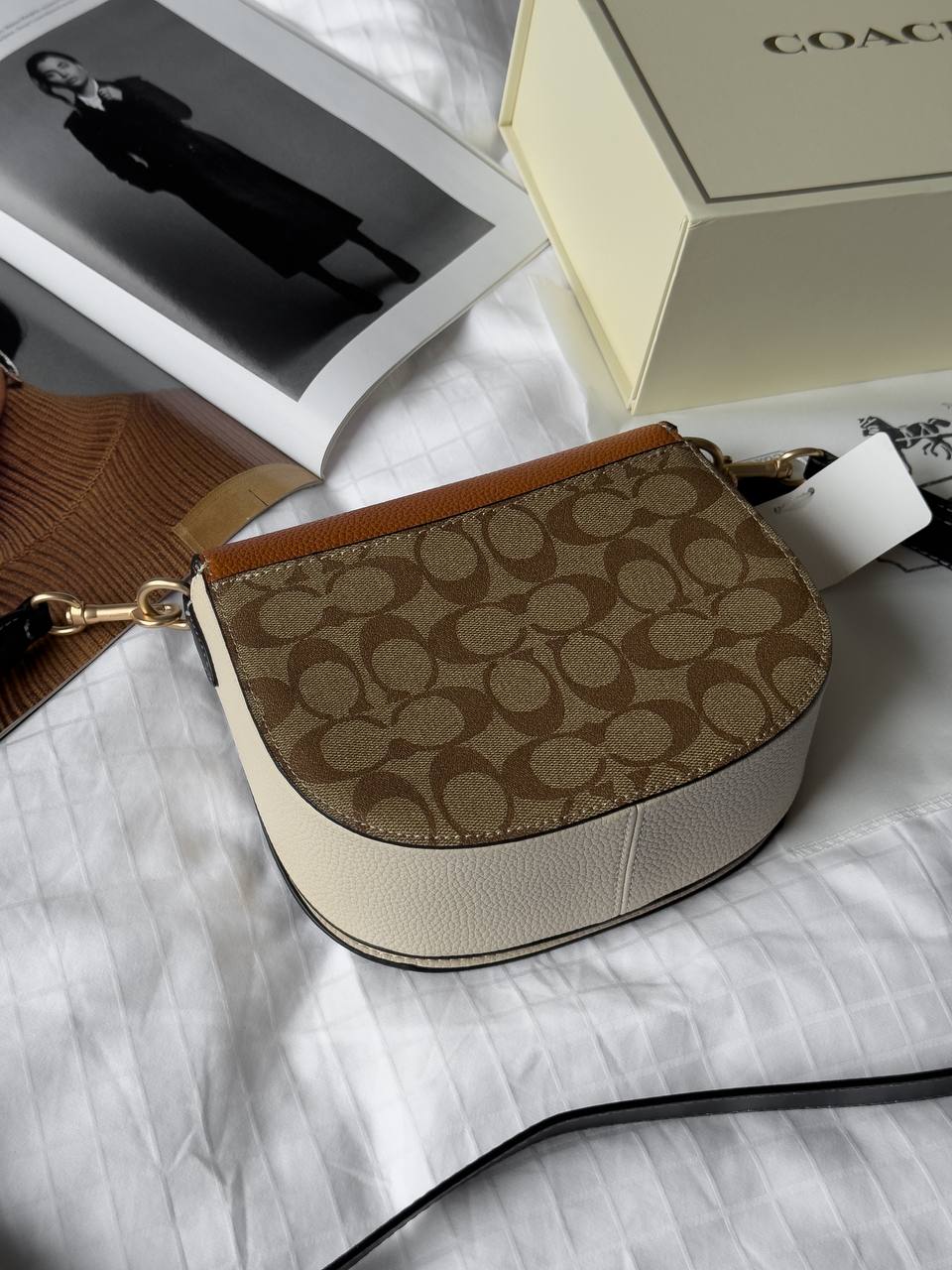 Coach Morgan Saddle Bag In Colorblock Signature Canvas - 13