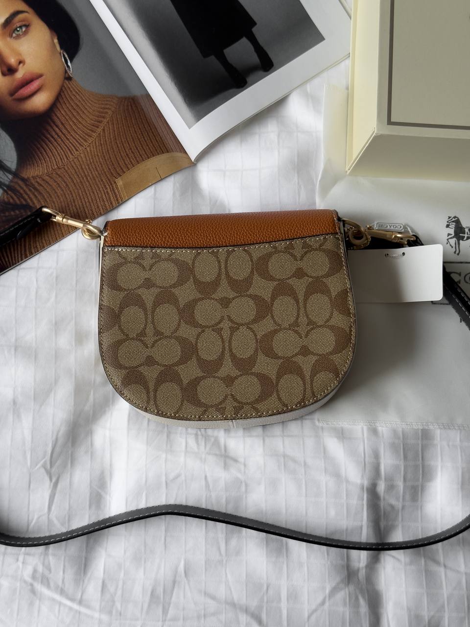 Coach Morgan Saddle Bag In Colorblock Signature Canvas - 14