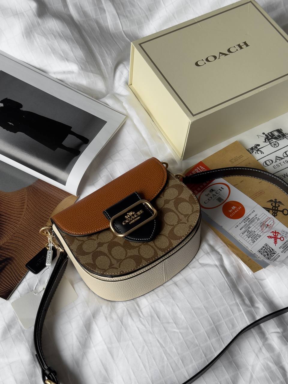 Coach Morgan Saddle Bag In Colorblock Signature Canvas - 9