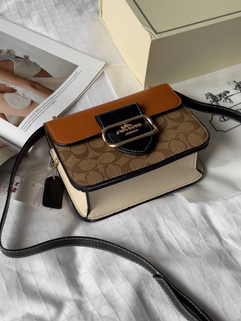 Coach Morgan Shoulder Bag In Colorblock Signature Canvas - 12