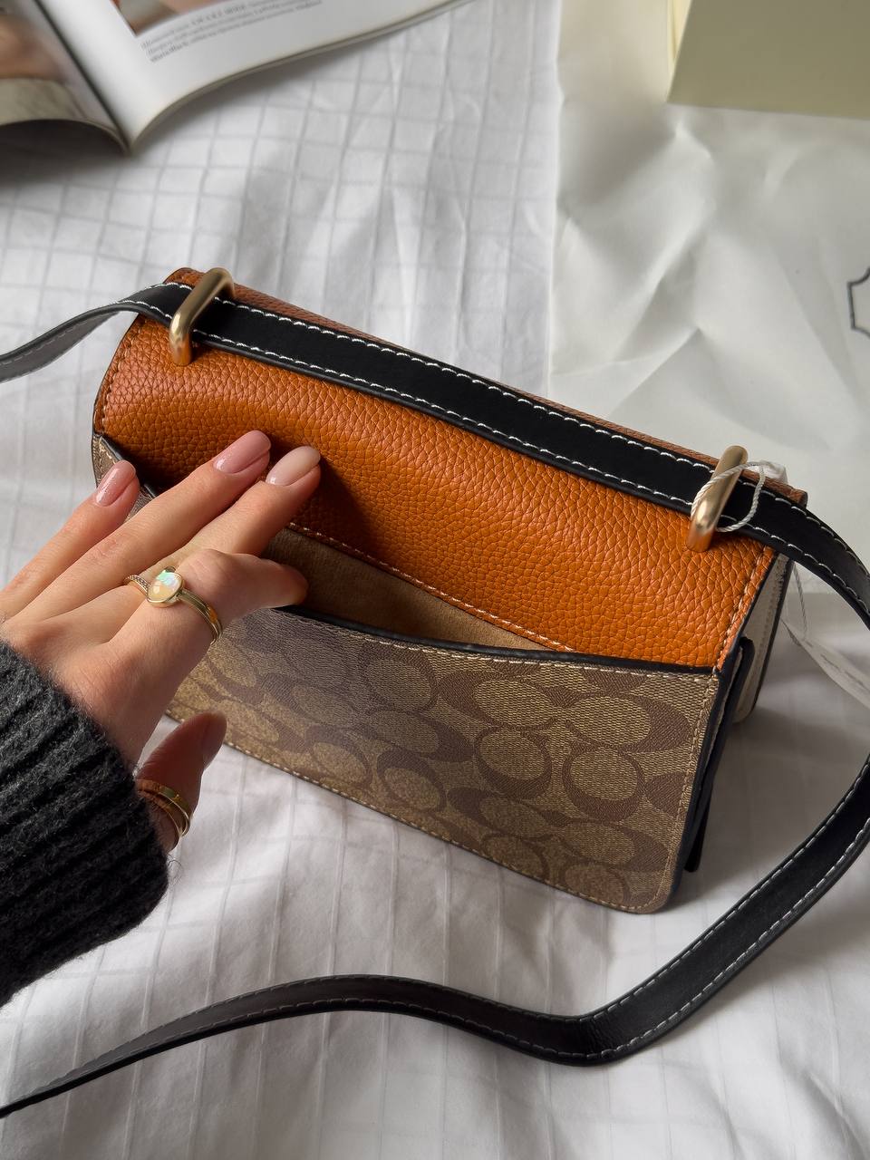 Coach Morgan Shoulder Bag In Colorblock Signature Canvas - 13