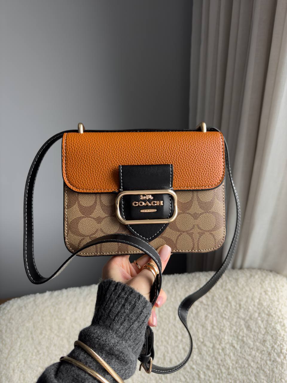 Coach Morgan Shoulder Bag In Colorblock Signature Canvas - 6