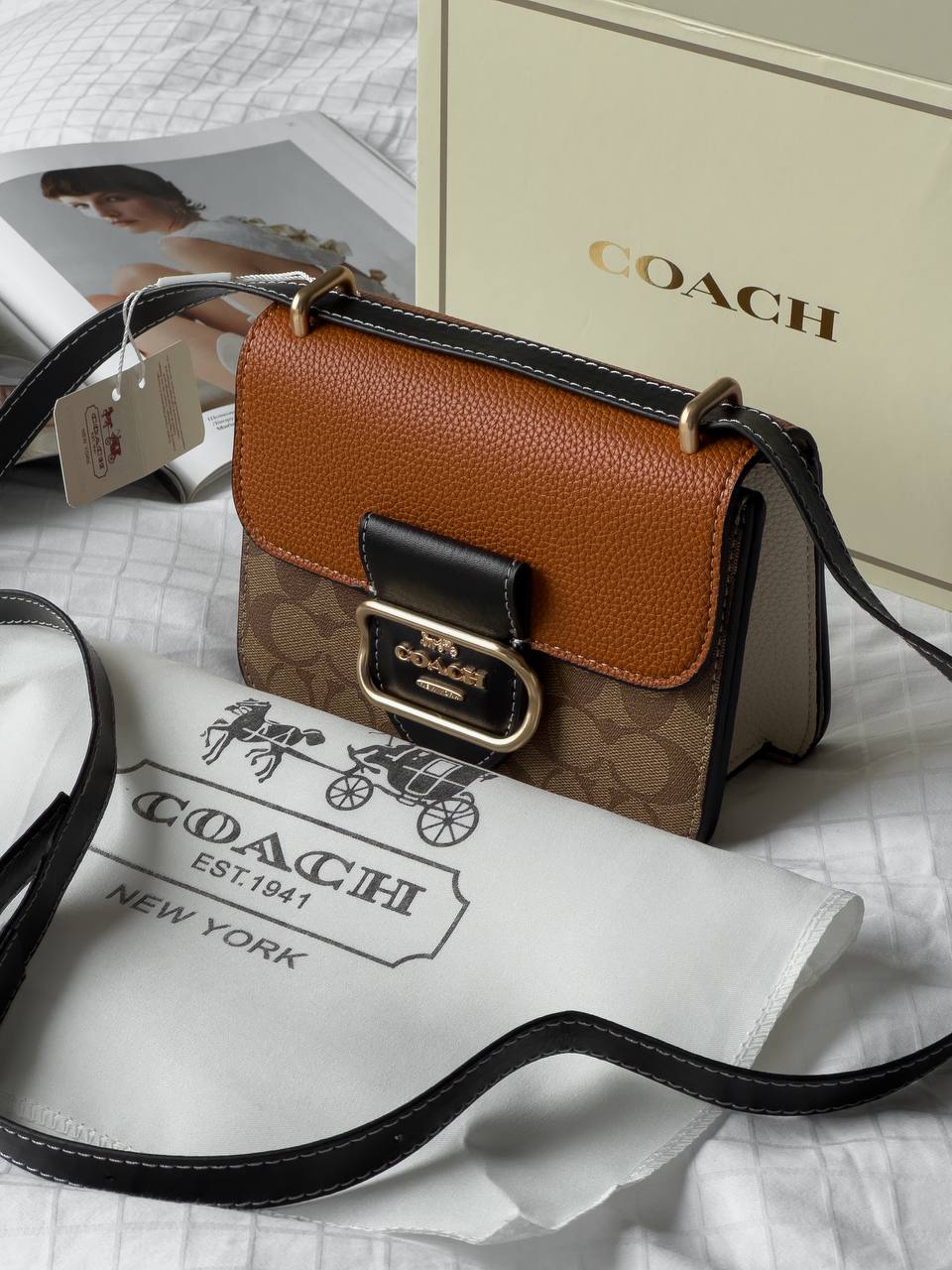 Coach Morgan Shoulder Bag In Colorblock Signature Canvas - 9