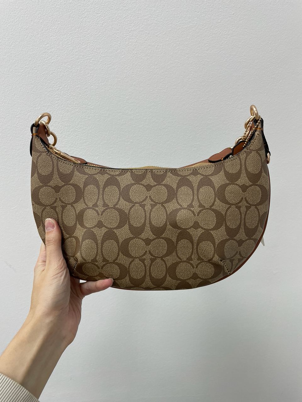 Coach Payton Hobo In Signature Canvas in Beige - 9
