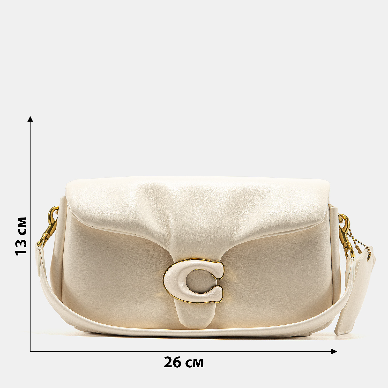 Coach Pillow Tabby 26 Leather Shoulder Bag Cream - 3