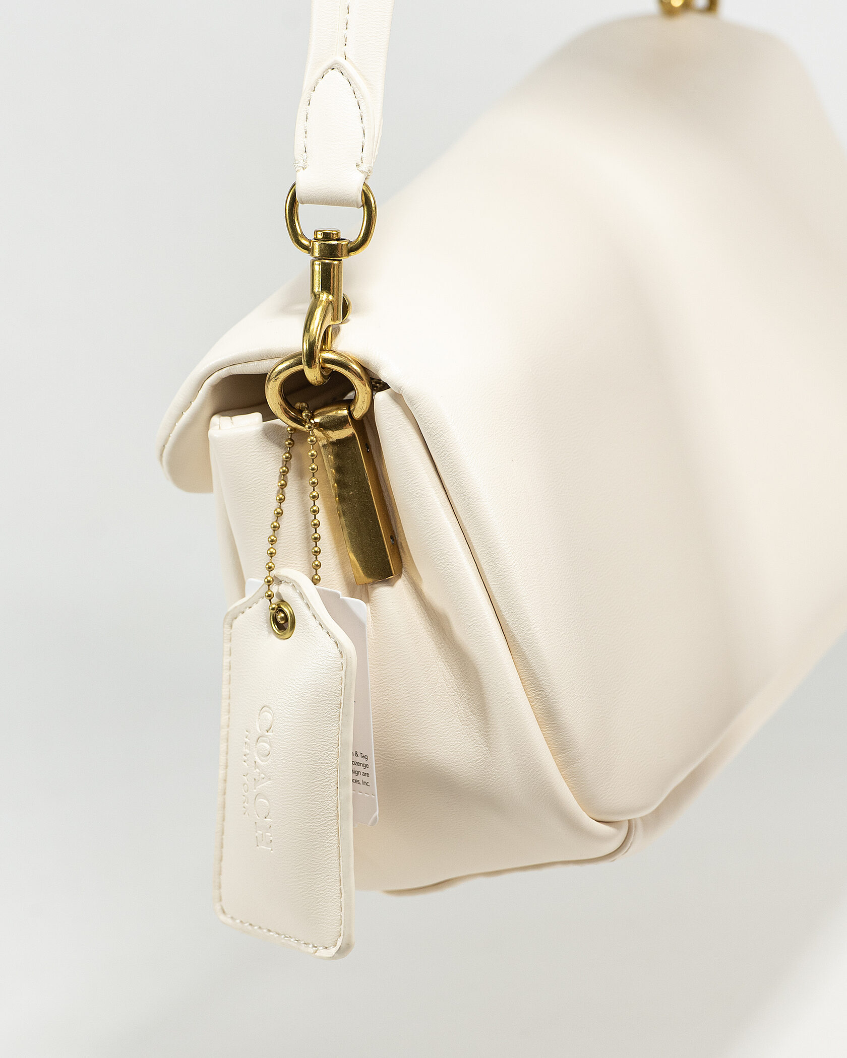 Coach Pillow Tabby 26 Leather Shoulder Bag Cream - 6