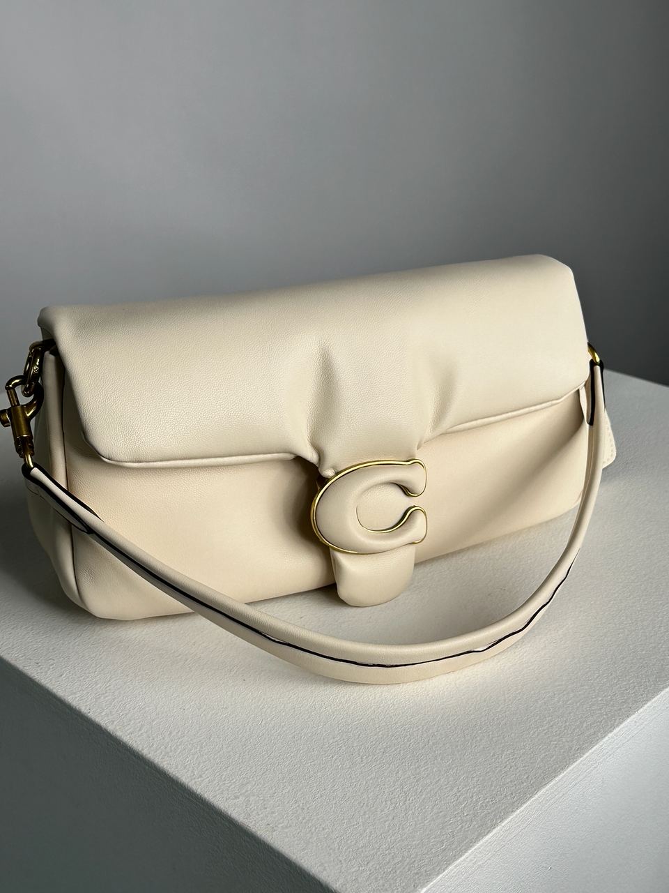 Coach Pillow Tabby 26 Leather Shoulder Bag Cream - 10