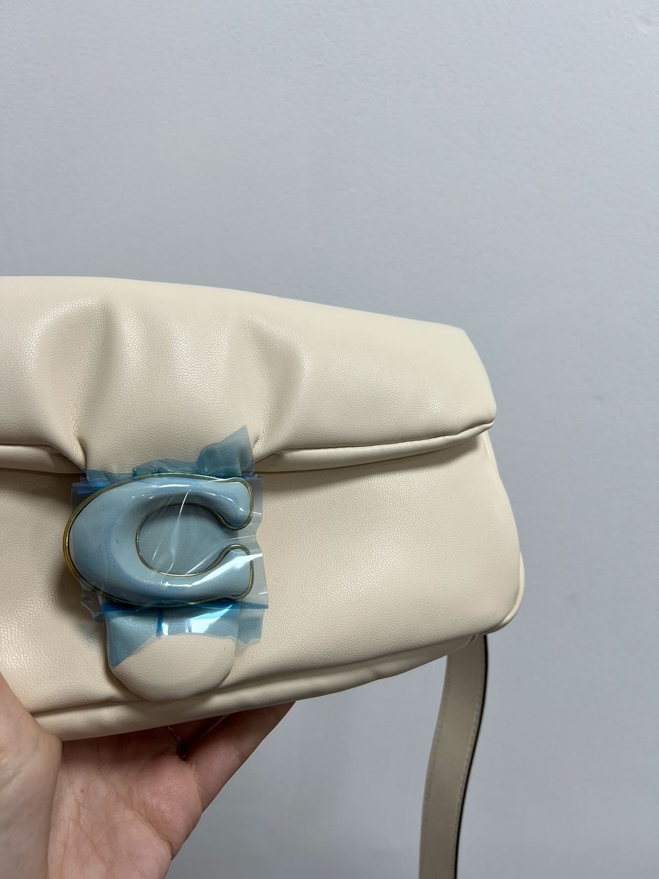 Coach Pillow Tabby 26 Leather Shoulder Bag Cream - 13