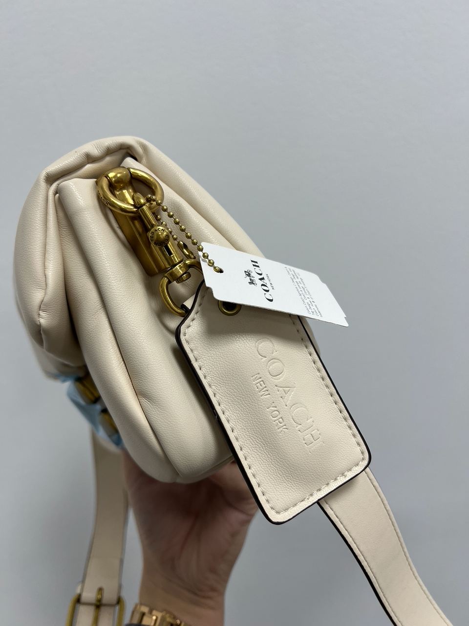 Coach Pillow Tabby 26 Leather Shoulder Bag Cream - 17