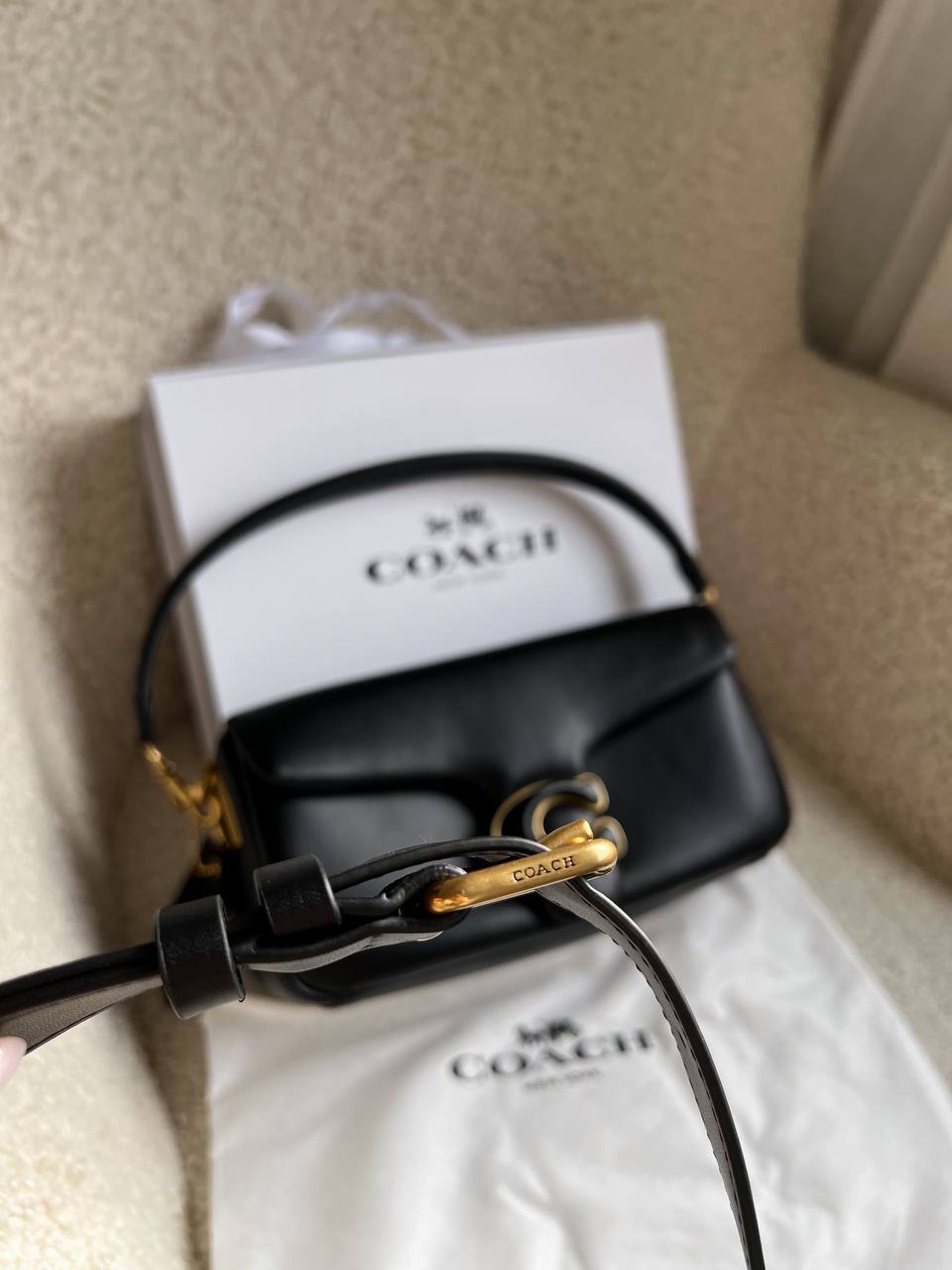 Coach Pillow Tabby Shoulder Bag Black - 12