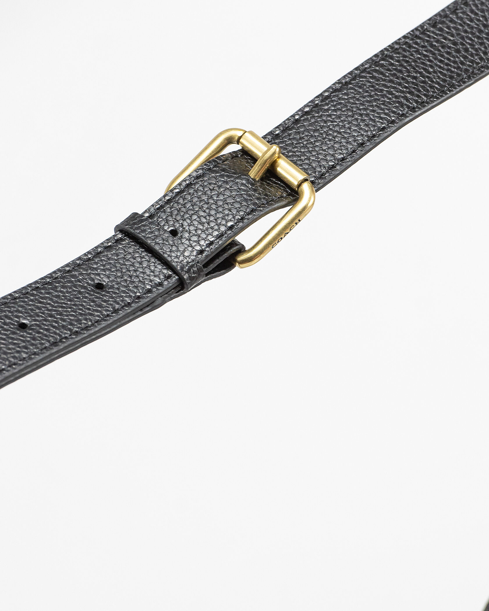 Coach Polished Pebble Willow Saddle Bag Black - 8