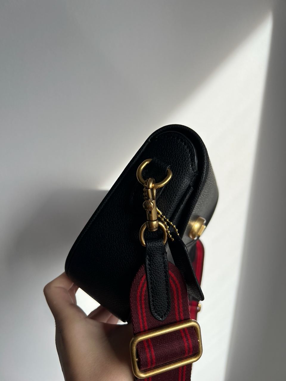 Coach Polished Pebble Willow Saddle Bag Black - 14