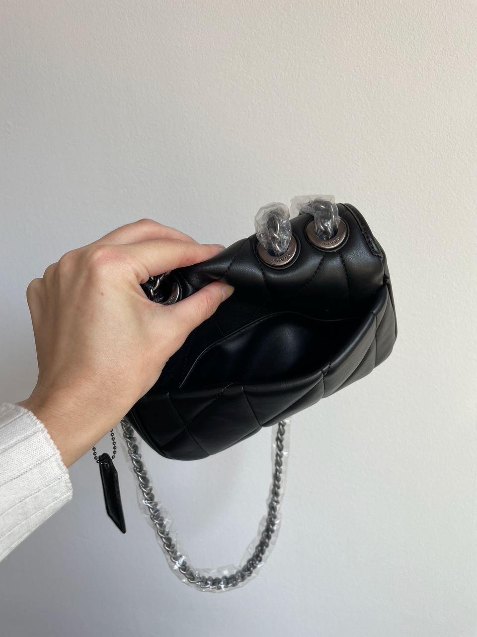 Coach Quilted Pillow Madison Shoulder Bag Black - 25