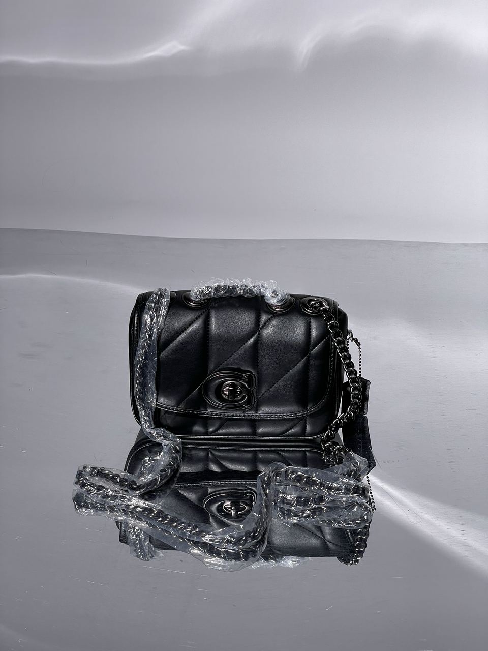 Coach Quilted Pillow Madison Shoulder Bag Black - 9