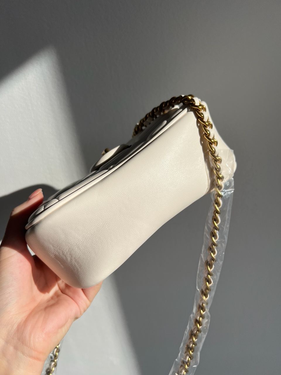 Coach Quilted Pillow Madison Shoulder Bag White - 21