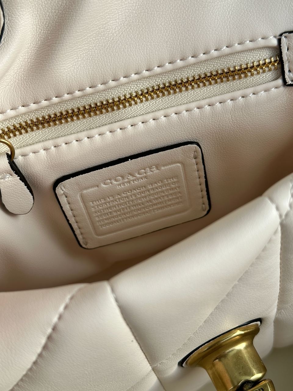 Coach Quilted Pillow Madison Shoulder Bag White - 31